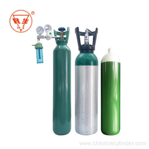 4.6l medical portable oxygen Cylinder with regulators sets